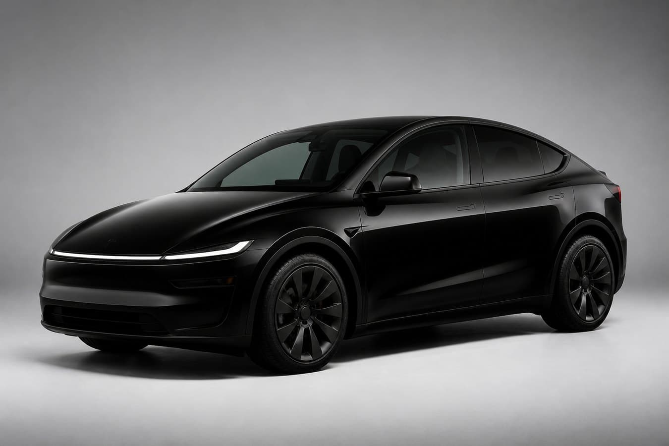 Tesla Model Y 2026 preto — frota FC Private Driver